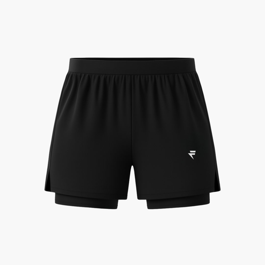 Short 2 en 1 avec compression intégrée